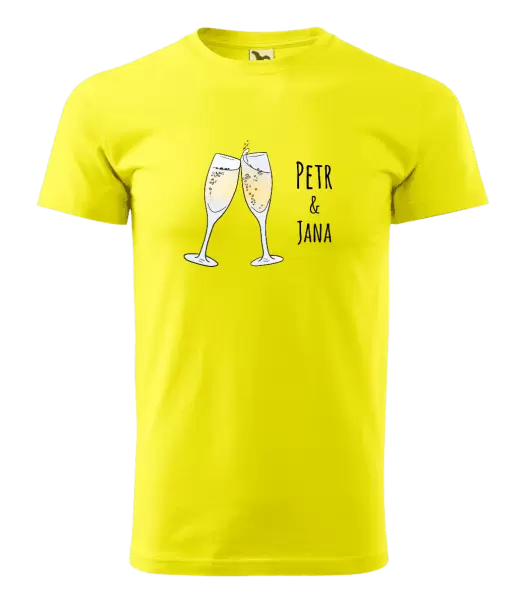 Pánské tričko Skleničky se jmény