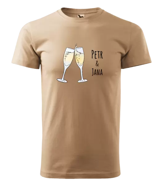 Pánské tričko Skleničky se jmény