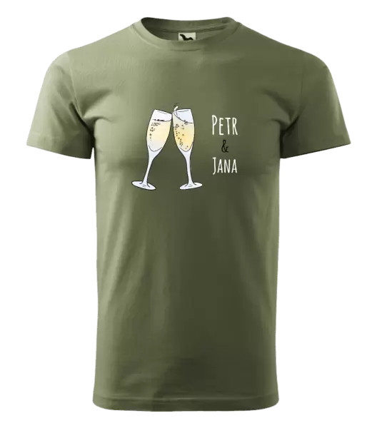 Pánské tričko Skleničky se jmény