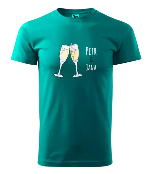 Pánské tričko Skleničky se jmény
