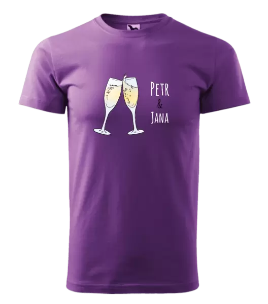 Pánské tričko Skleničky se jmény