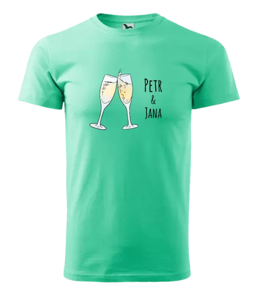 Pánské tričko Skleničky se jmény