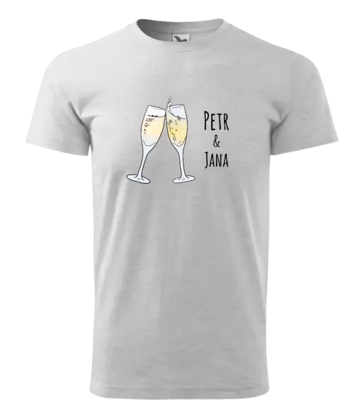 Pánské tričko Skleničky se jmény