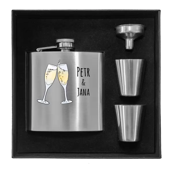 Placatka v krabičce Skleničky se jmény