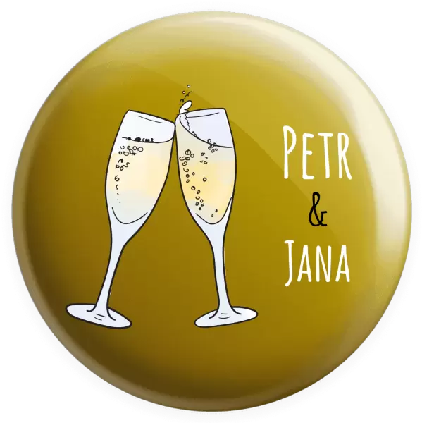 Placka Skleničky se jmény