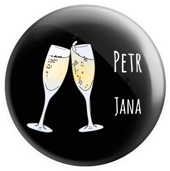 Placka Skleničky se jmény