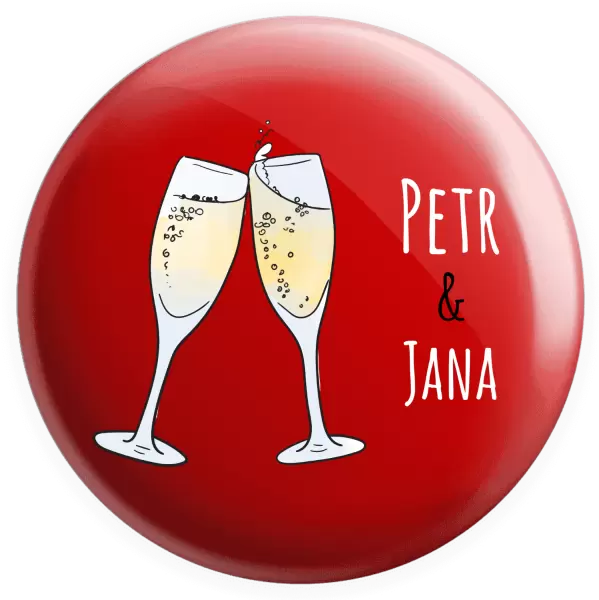 Placka Skleničky se jmény