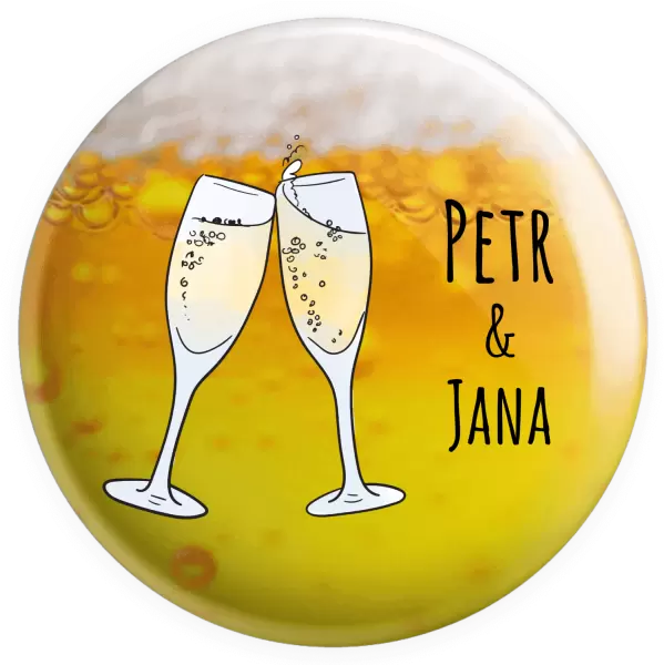 Placka Skleničky se jmény