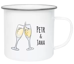 Plecháček Skleničky se jmény