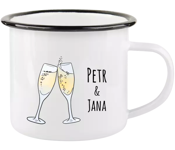 Plecháček Skleničky se jmény