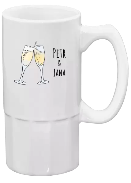 Půllitr Skleničky se jmény