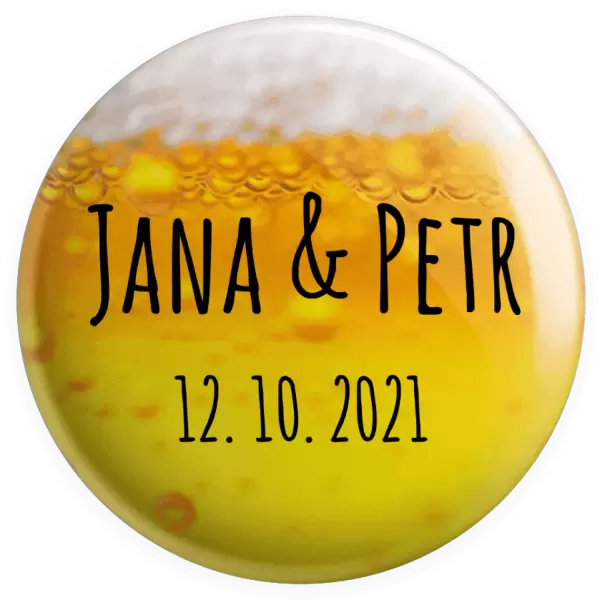 Placka Jména a datum písmo 1