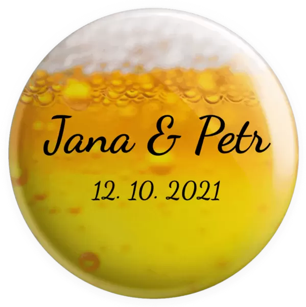 Placka Jména a datum písmo 2