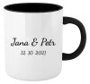 Hrnek Jména a datum písmo 2