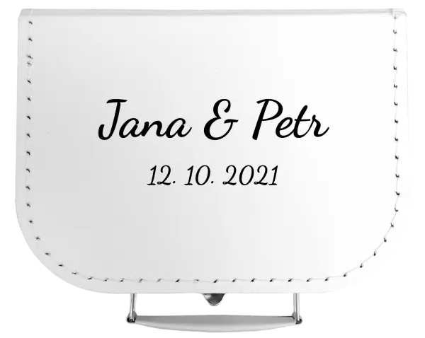 Kufřík Jména a datum písmo 2