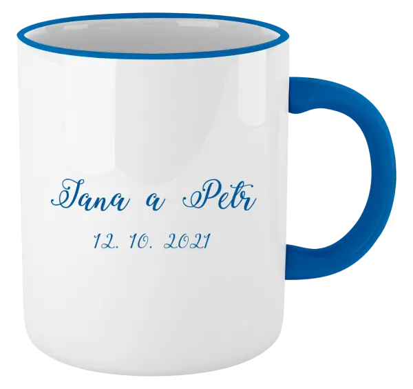 Hrnek Jména a datum písmo 3