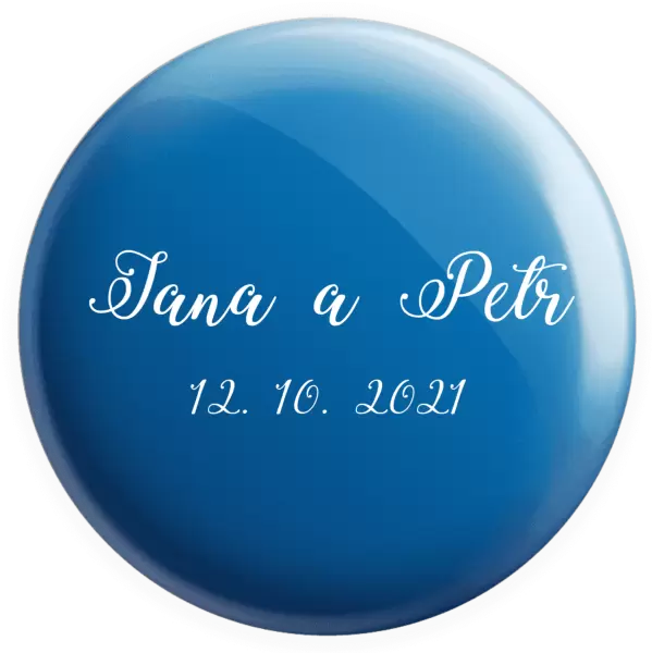 Placka Jména a datum písmo 3