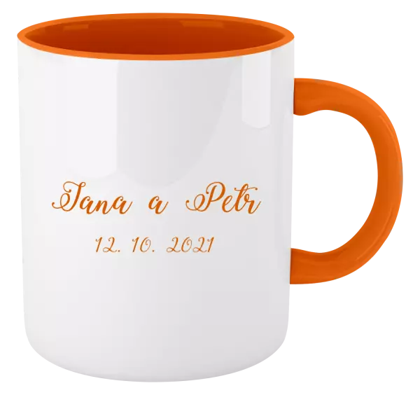 Hrnek Jména a datum písmo 3