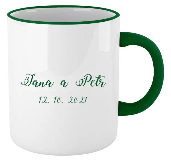 Hrnek Jména a datum písmo 3
