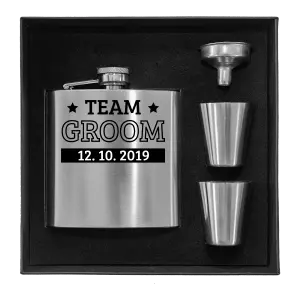 Ploskačka v krabičke Team Groom