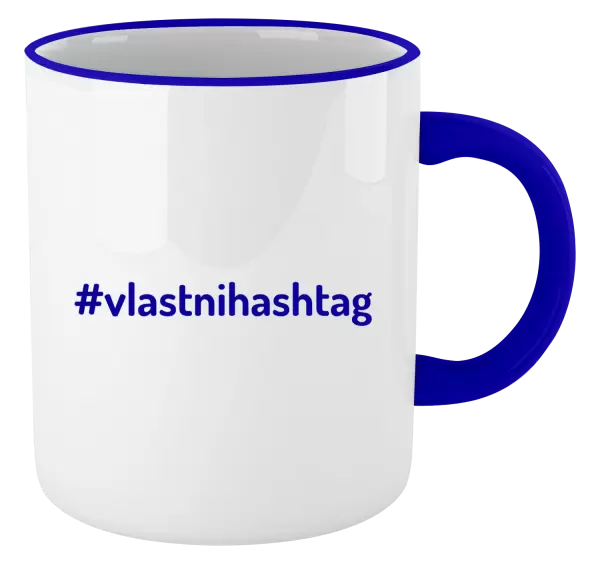 Hrnek Vlastní hashtag