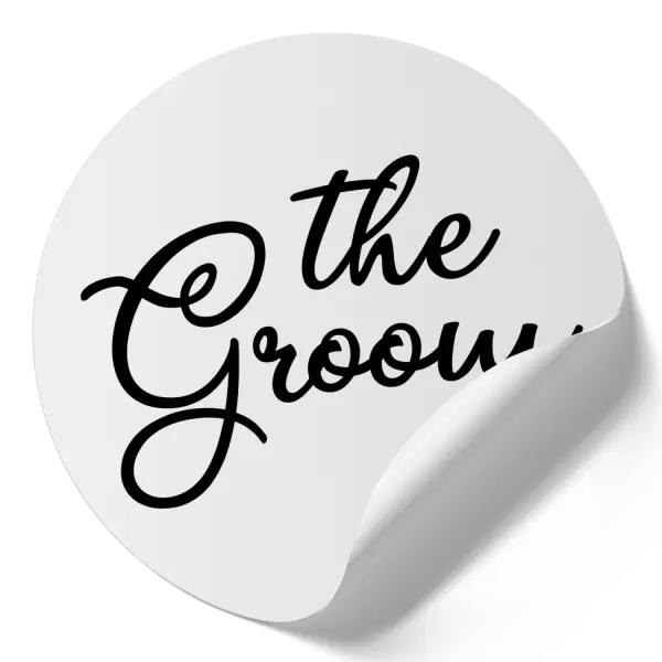 Samolepka The Groom - nápis