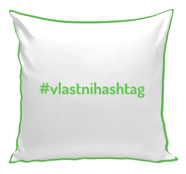 Polštář Vlastní hashtag