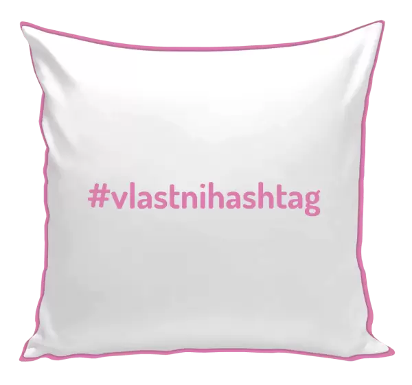 Polštář Vlastní hashtag