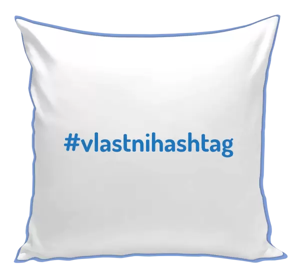 Polštář Vlastní hashtag