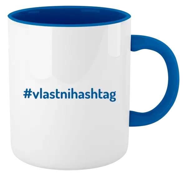 Hrnek Vlastní hashtag
