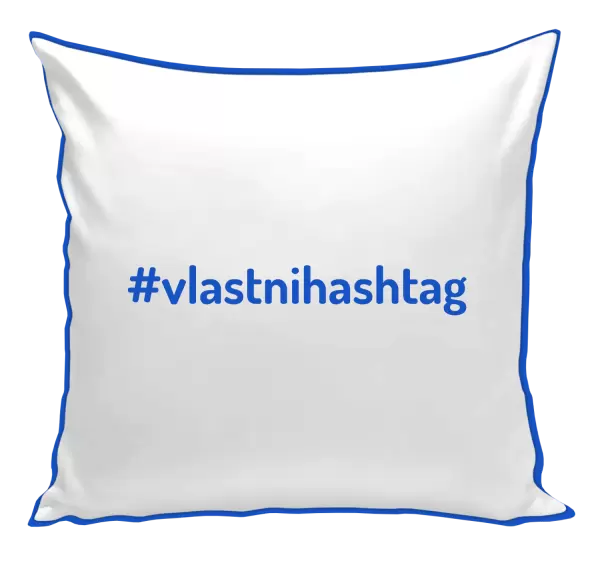Polštář Vlastní hashtag