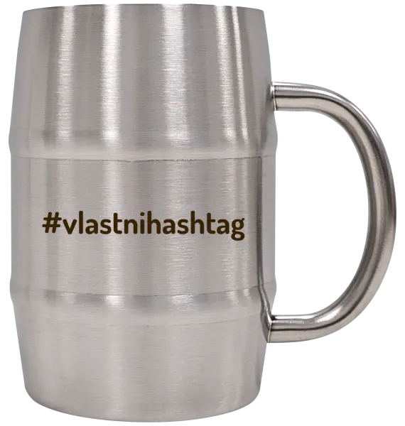 Nerezový chladicí půllitr Vlastní hashtag