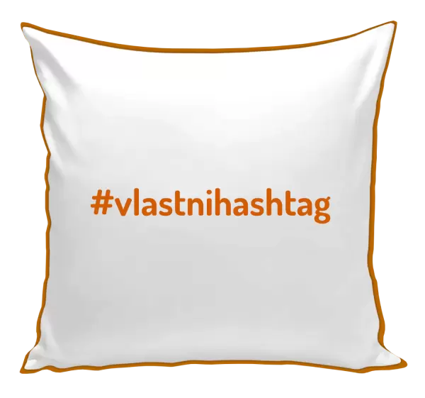 Polštář Vlastní hashtag