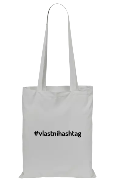 Látková taška Vlastní hashtag