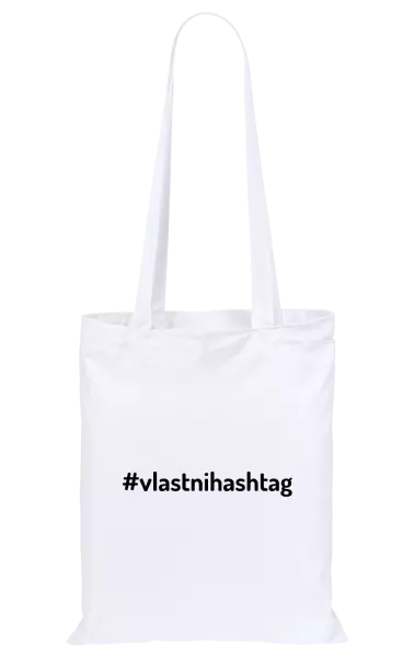 Látková taška Vlastní hashtag