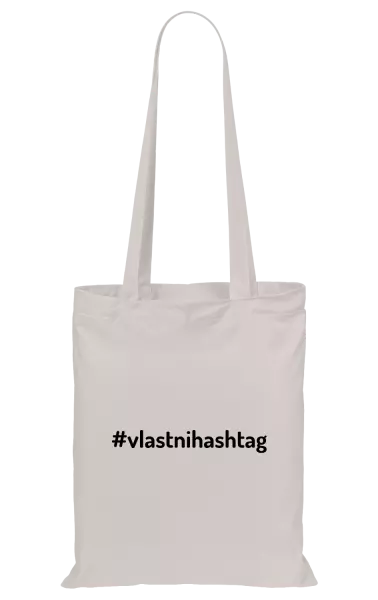 Látková taška Vlastní hashtag