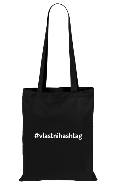 Látková taška Vlastní hashtag