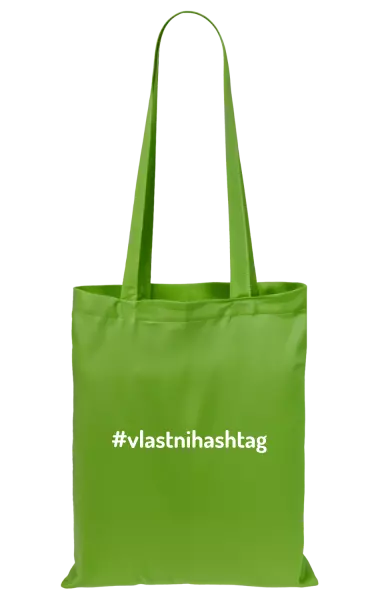 Látková taška Vlastní hashtag