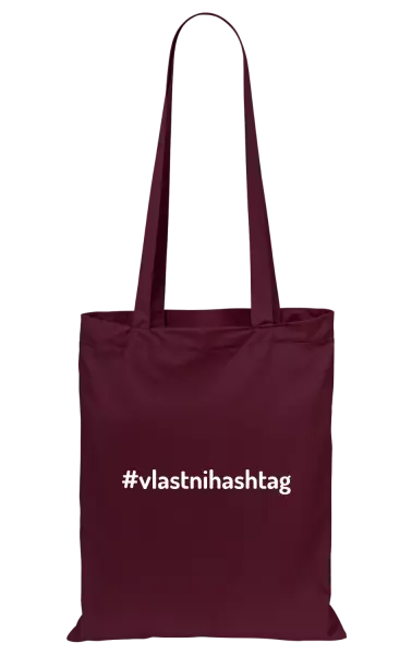 Látková taška Vlastní hashtag