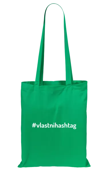 Látková taška Vlastní hashtag