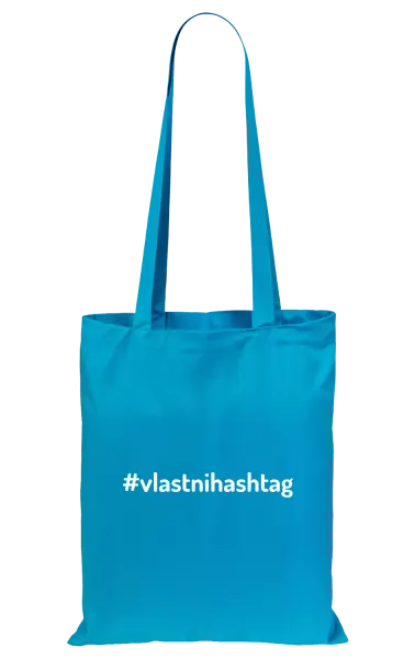 Látková taška Vlastní hashtag