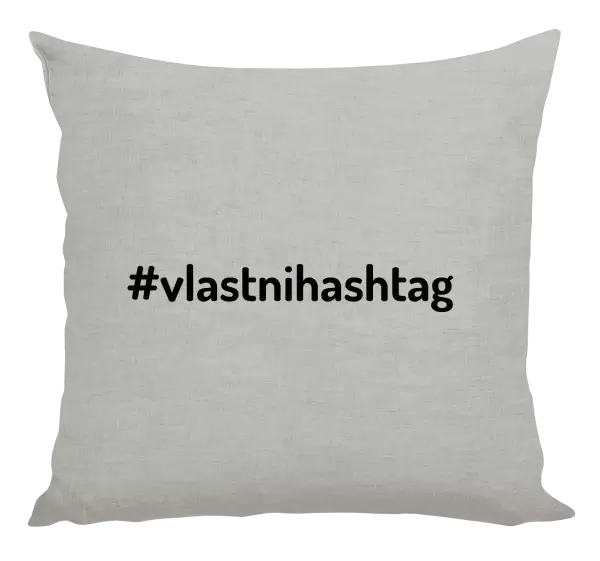 Polštář Vlastní hashtag