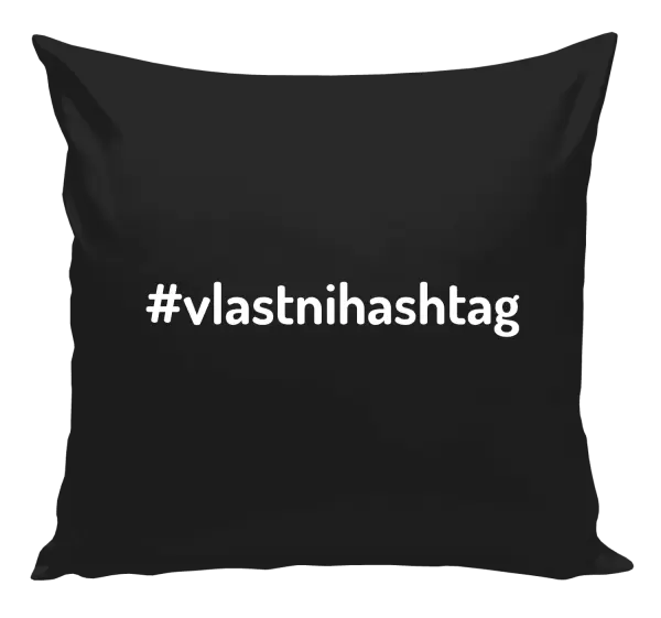 Polštář Vlastní hashtag
