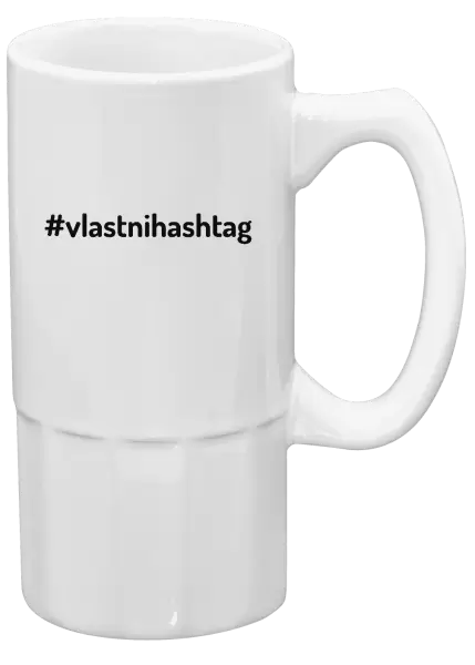 Půllitr Vlastní hashtag