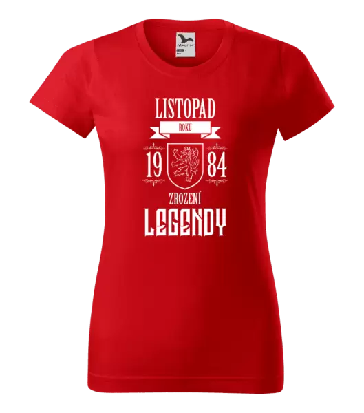 Dámské narozeninové tričko Zrození legendy