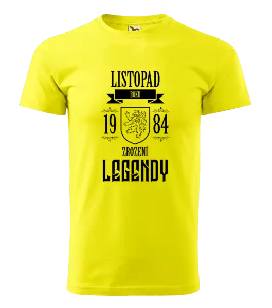 Pánské narozeninové tričko Zrození legendy