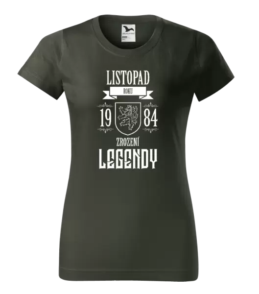 Dámské narozeninové tričko Zrození legendy