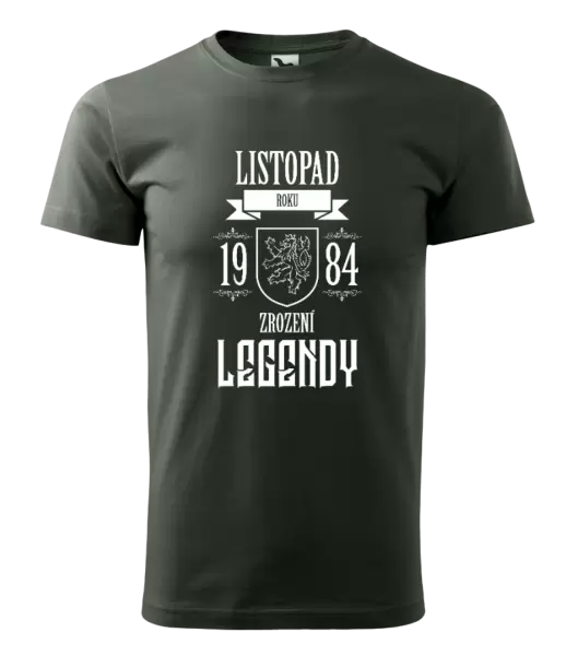 Pánské narozeninové tričko Zrození legendy