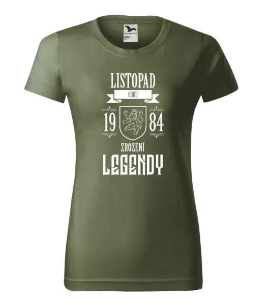Dámské narozeninové tričko Zrození legendy