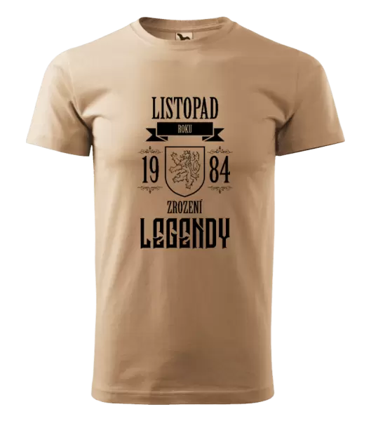 Pánské narozeninové tričko Zrození legendy